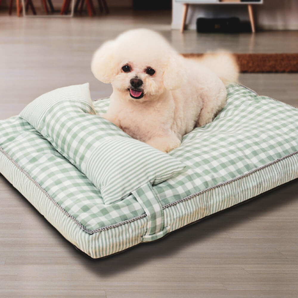 Fashion Chequered Pattern Washable Dog & Cat Bed