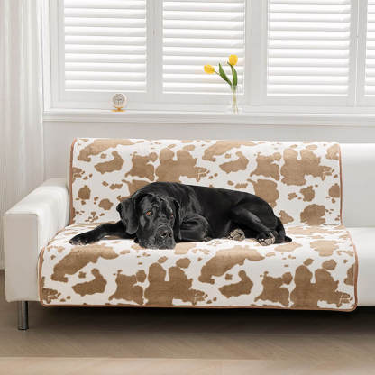 Fashion Cow Pattern Cosy Pet Mat Sofa Protector Cover