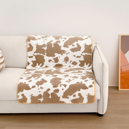 Fashion Cow Pattern Cosy Pet Mat Sofa Protector Cover