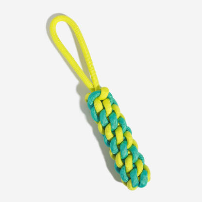Braided Rope Stick Tug Dog Toy - Colour Clash
