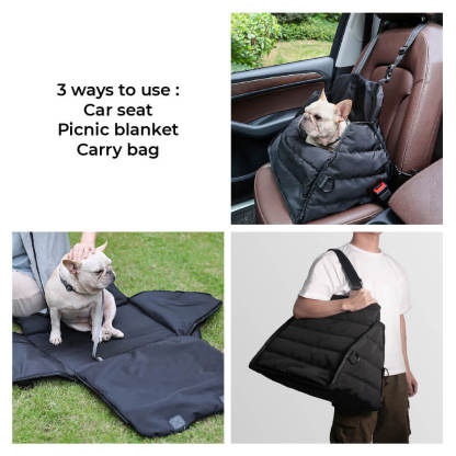 Multifunction Dog Car Seat Carrier-Triangle