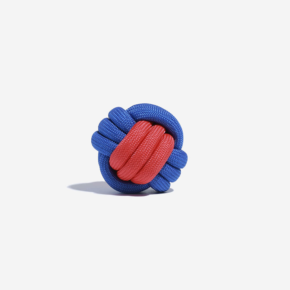 Knots Ball Trowing Dog Toy - Colour Clash