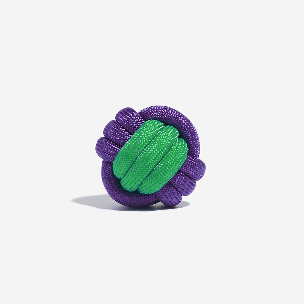 Knots Ball Trowing Dog Toy - Colour Clash