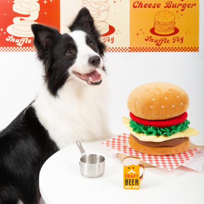 Plush Squeaky Snuffle Dog Toy- Big Mac
