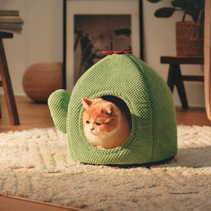 Cactus Shape Warm Cat Bed