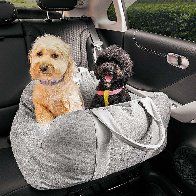 Herringbone Travel Dog Car Seat Bed - Gym Bag