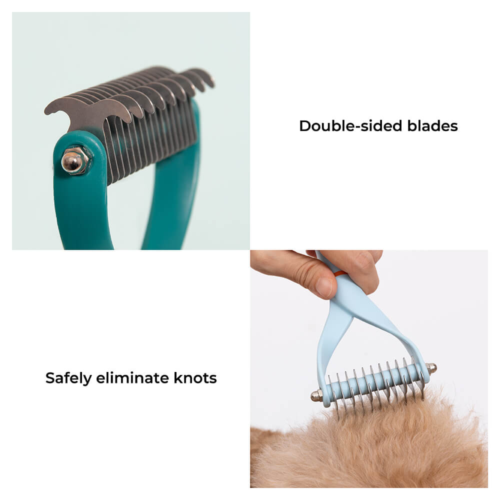 Double-sided Blades Pet Dematting Comb - Groomer