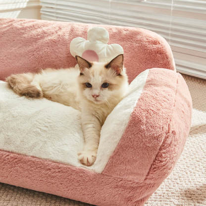 Fashion Leisure Plush Warm Cat Sofa Bed