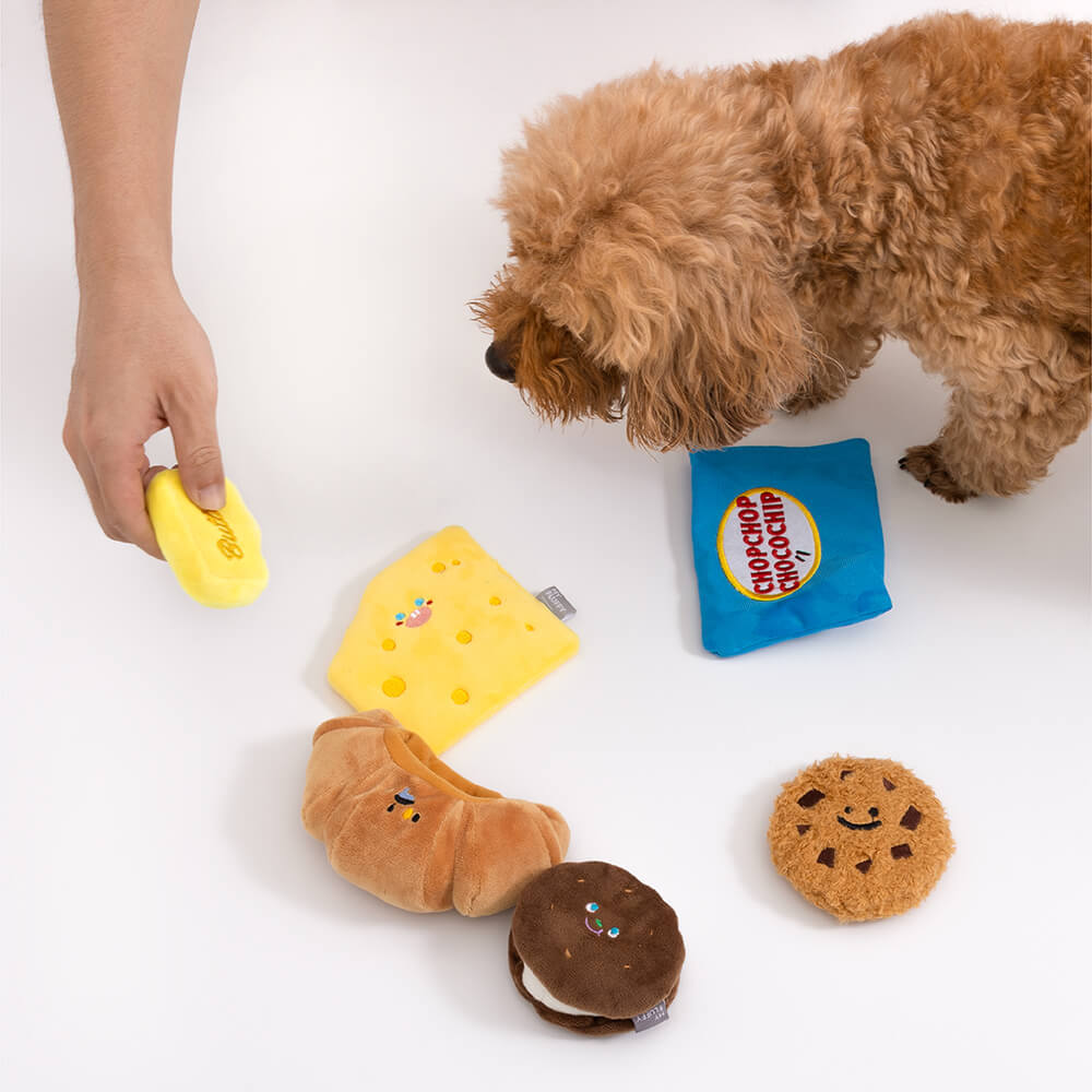 Dog Toy Gift Basket Set | Squeaky Chew Plush Treats Throw Interactive Toys