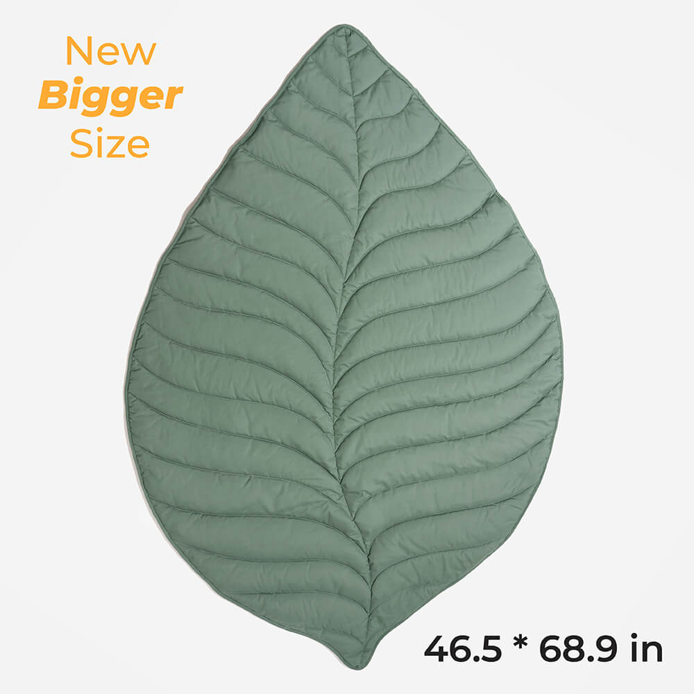 Super Large High Quality Leaf Shape Human Mat Dog Blanket