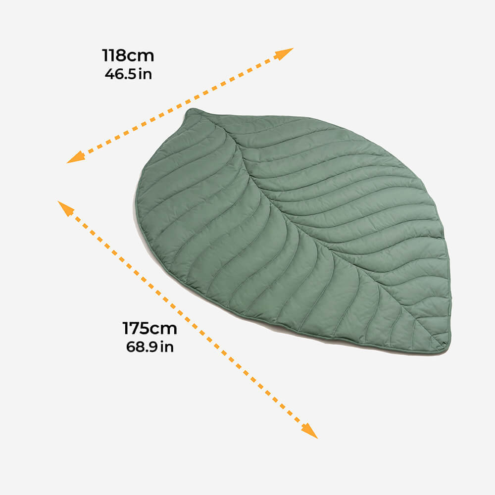 Super Large High Quality Leaf Shape Human Mat Dog Blanket