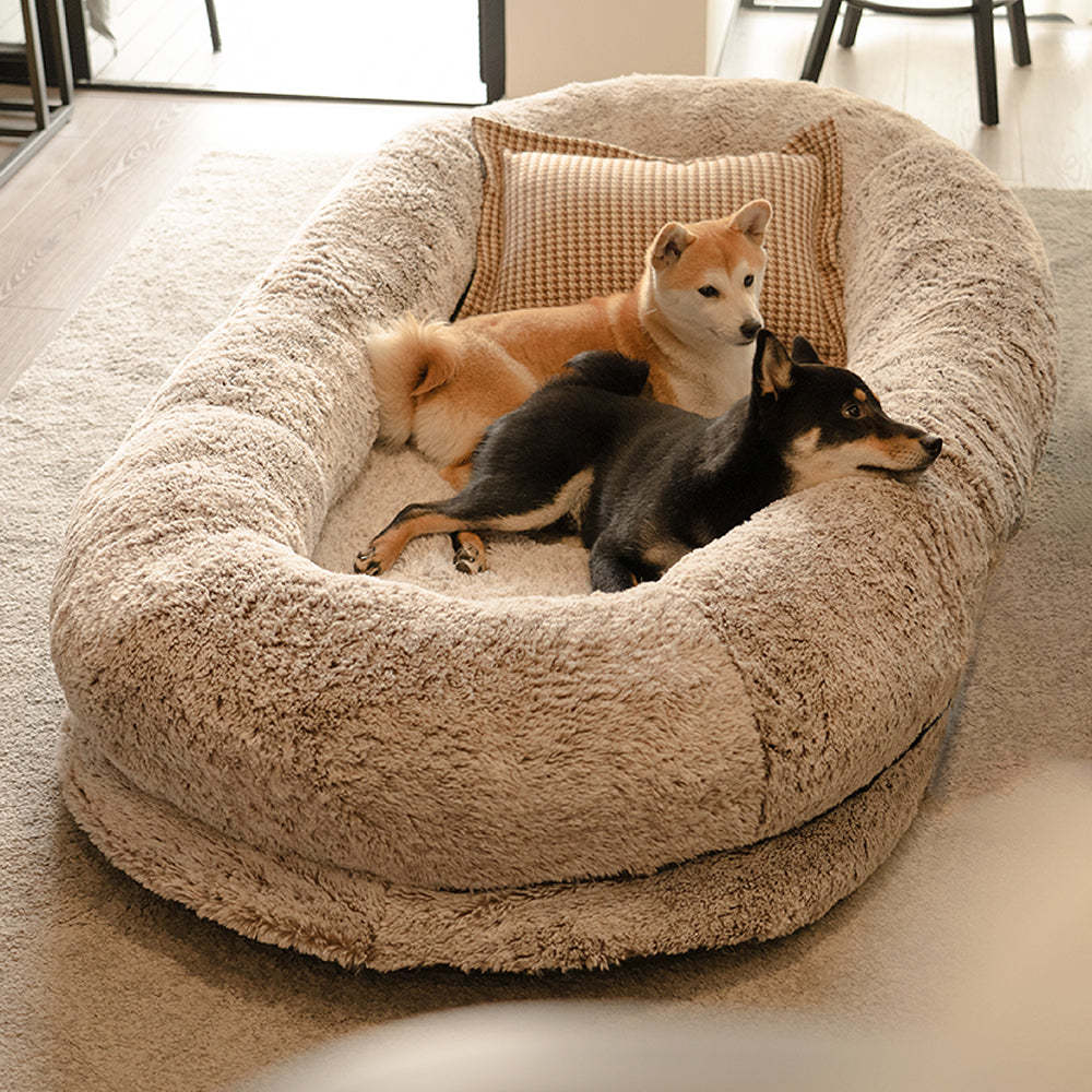 Luxury Super Large Sleep Deeper Human Dog Bed