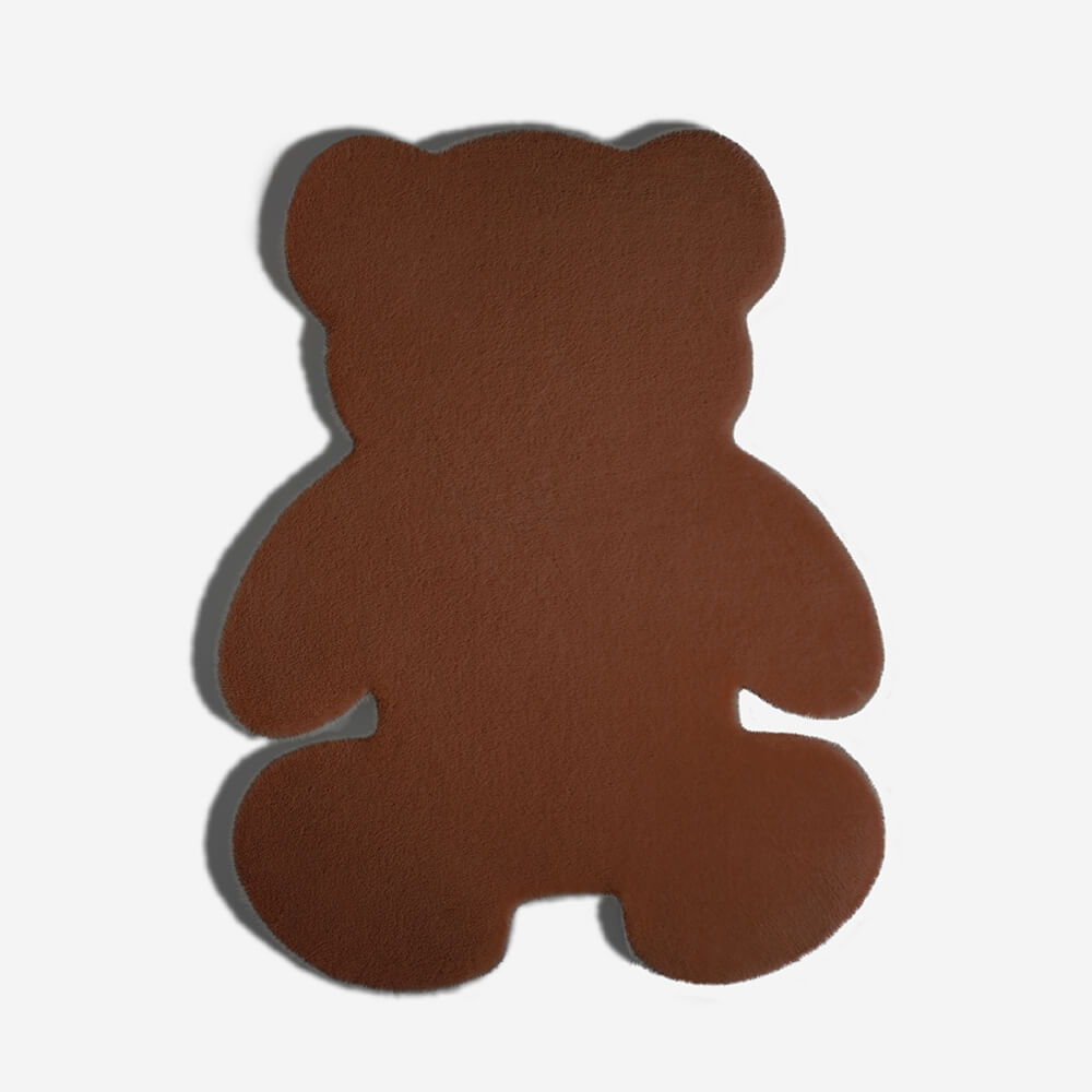 Teddy Bear Shaped Fluffy Pet Mat