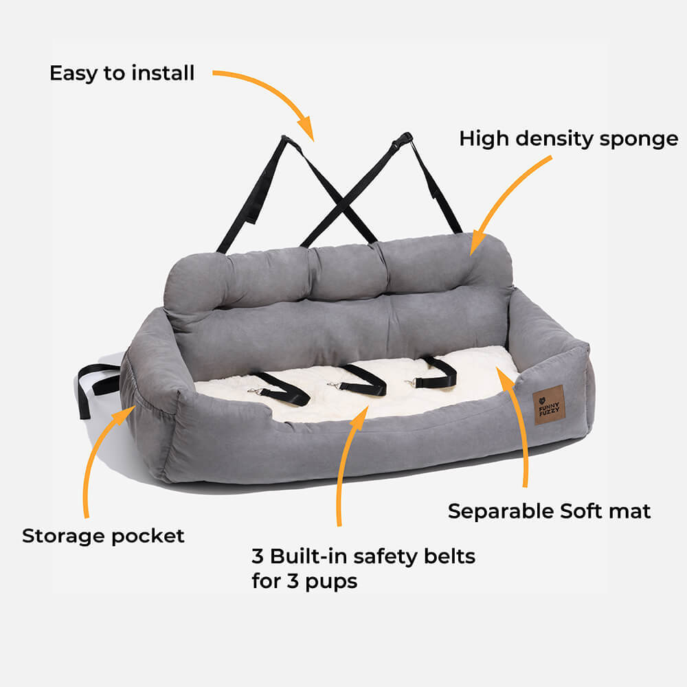 Dog Car Booster Seat Bed