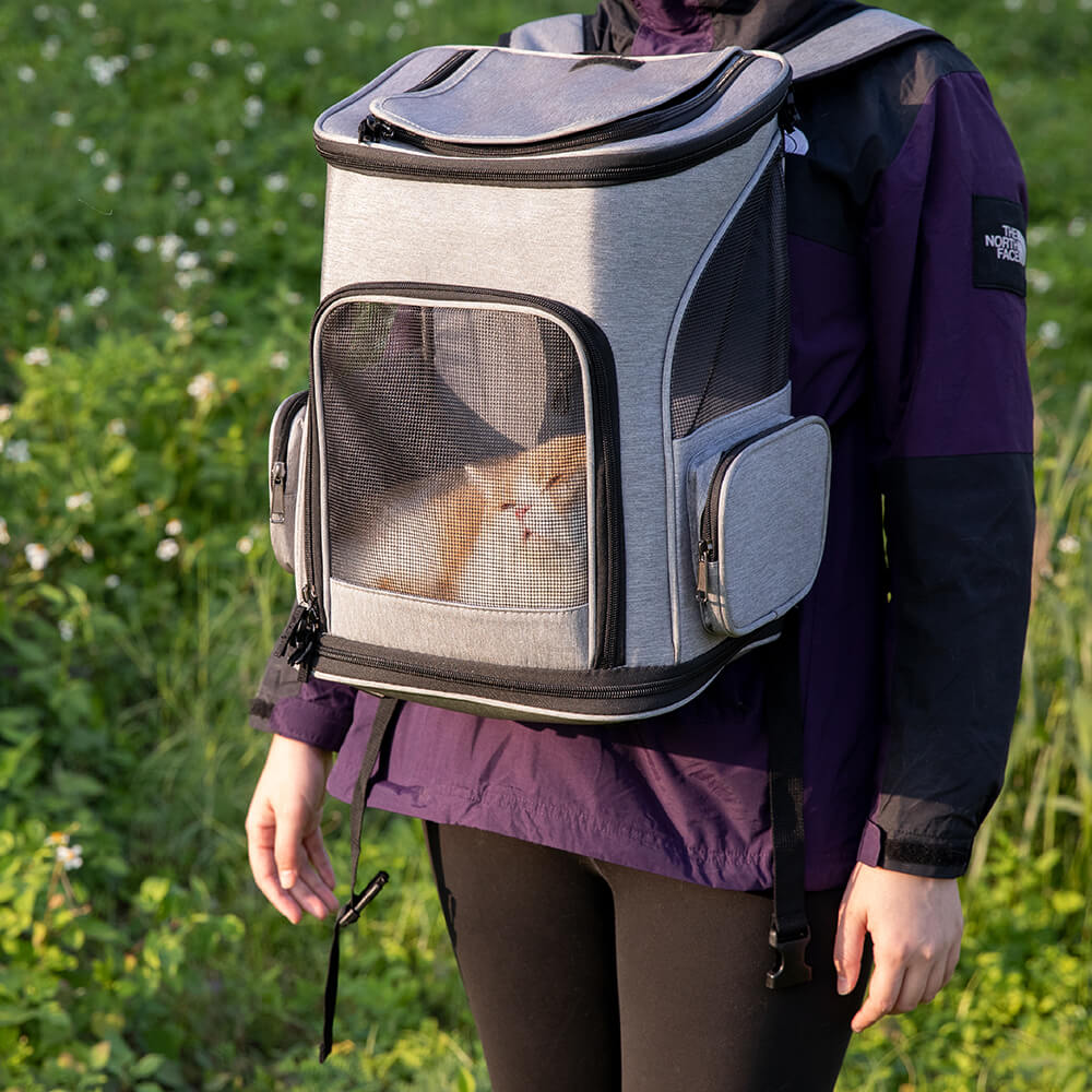 Pet store carrier backpack