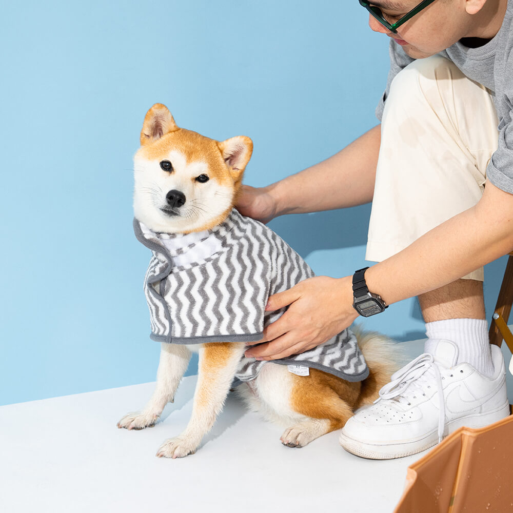 Ultra-Absorbent Dog Bath Towel Dog Anxiety Jacket