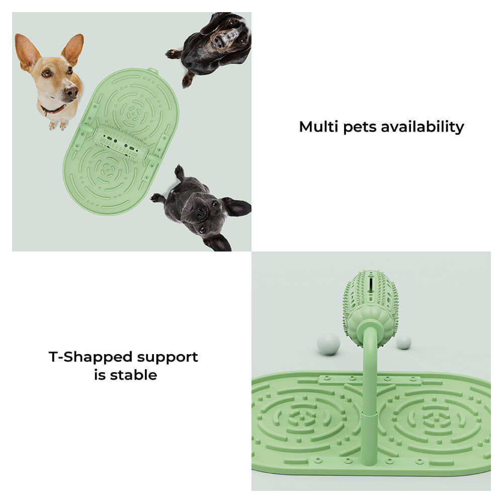 Upgraded Roller Leaky Dog Toy Slow Feeder Mat