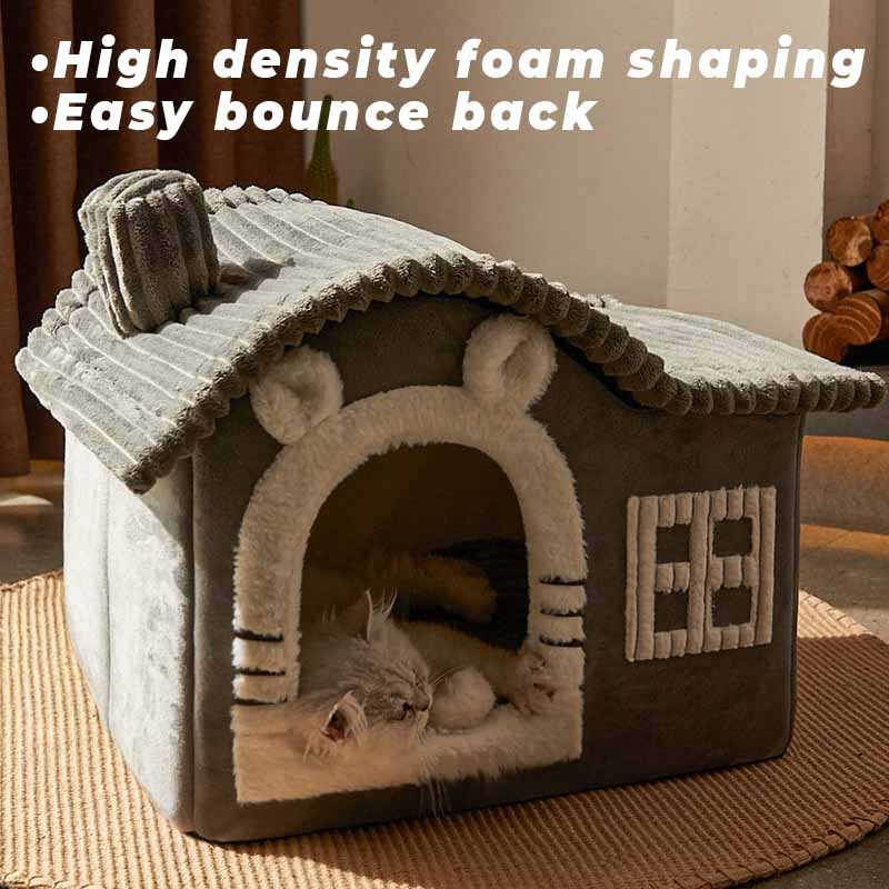 House Design SemiEnclosed Cat BedFunnyFuzzyUK