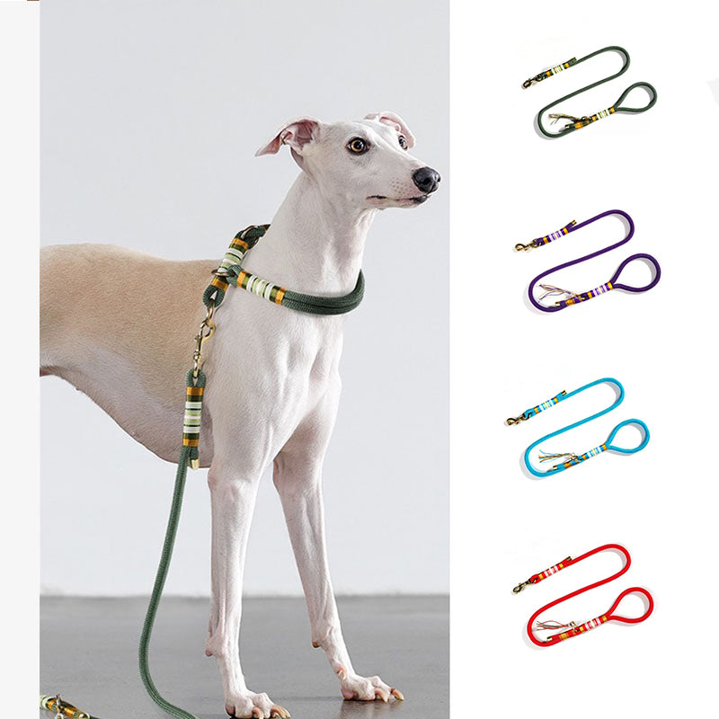 Hand-knitted Rope Dog Training Walking Leash