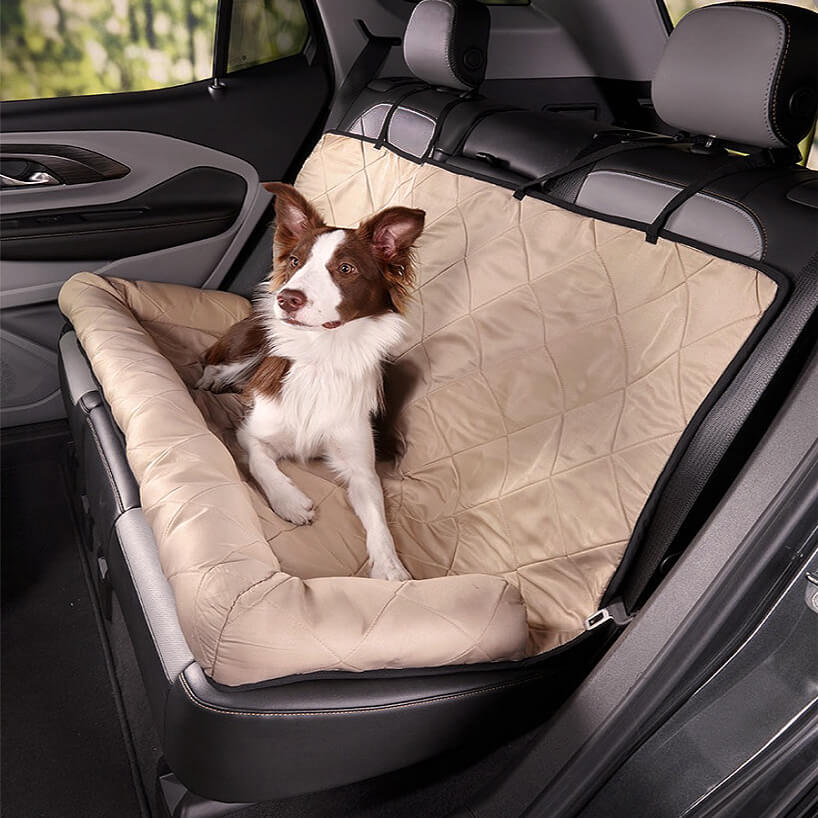 Dog Car Booster Seat Bed FunnyFuzzyUK