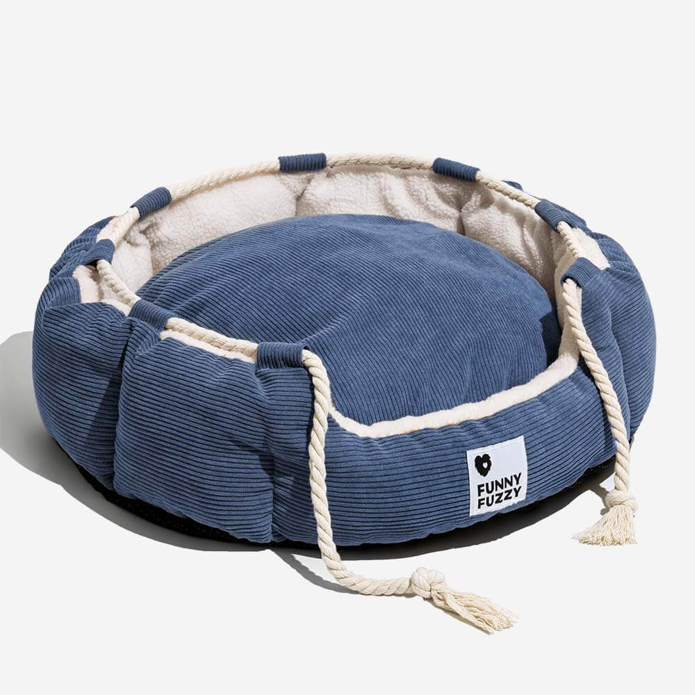 Playful Pull Rope Pet Bed Adjustable Chew-Resistant Dog & Cat Bed-FunnyFuzzyUK