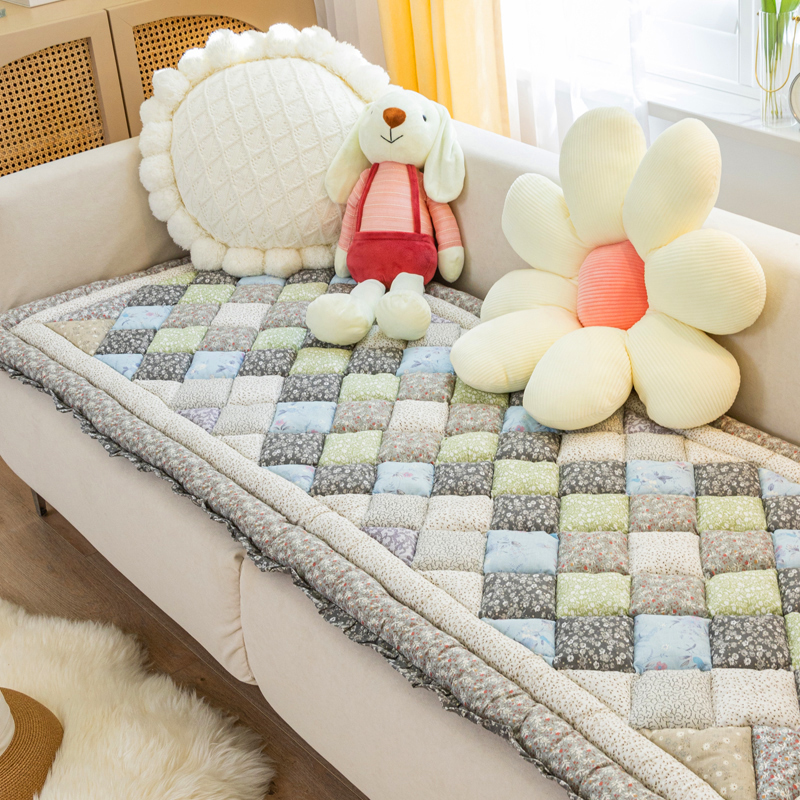 Pure Cotton Patchwork Sofa Cover