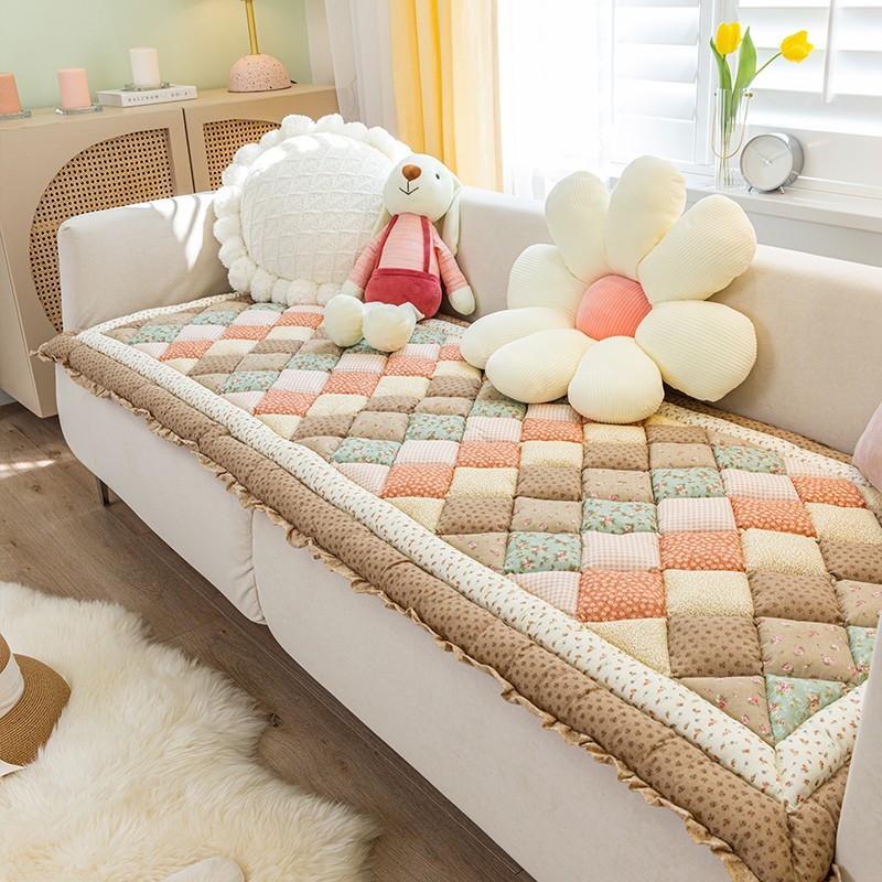 Pure Cotton Patchwork Sofa Cover