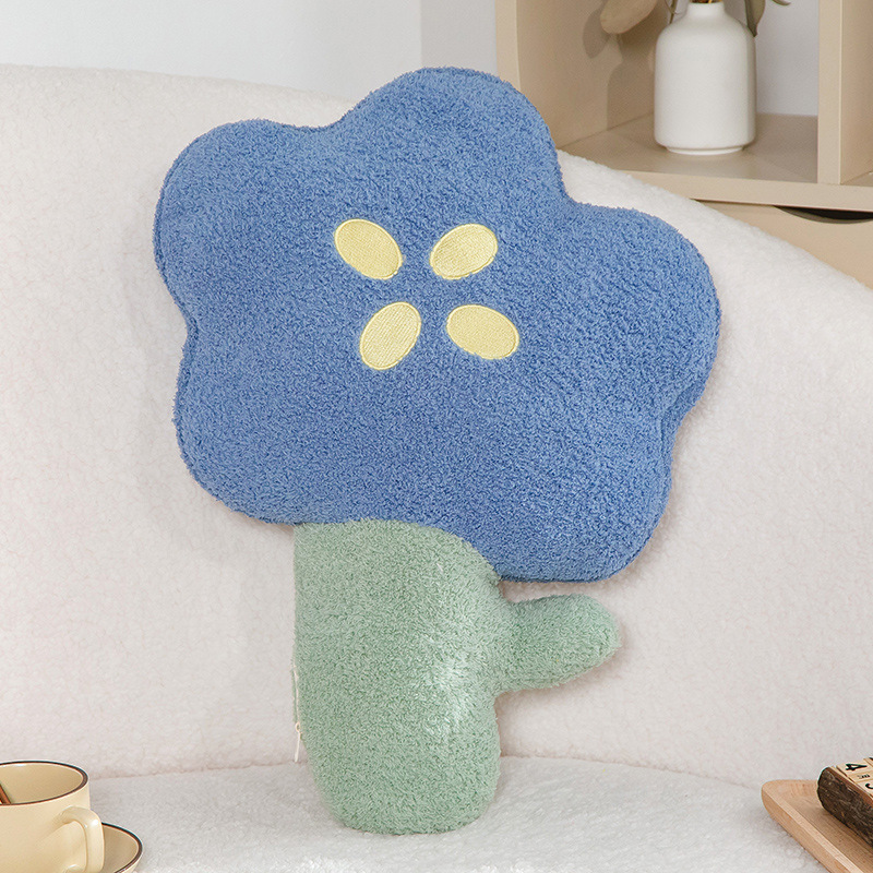 Colourful Flower Skin-friendly Teddy Fleece Sofa Cover