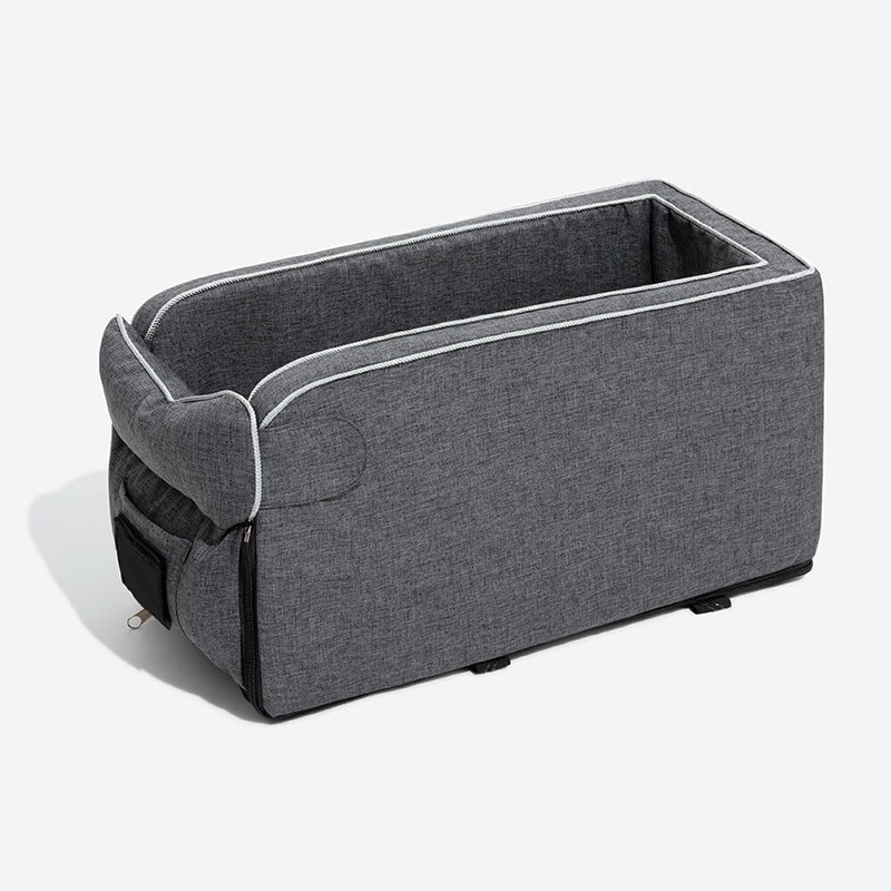 Suede Square Lookout Console Pet Car Seat