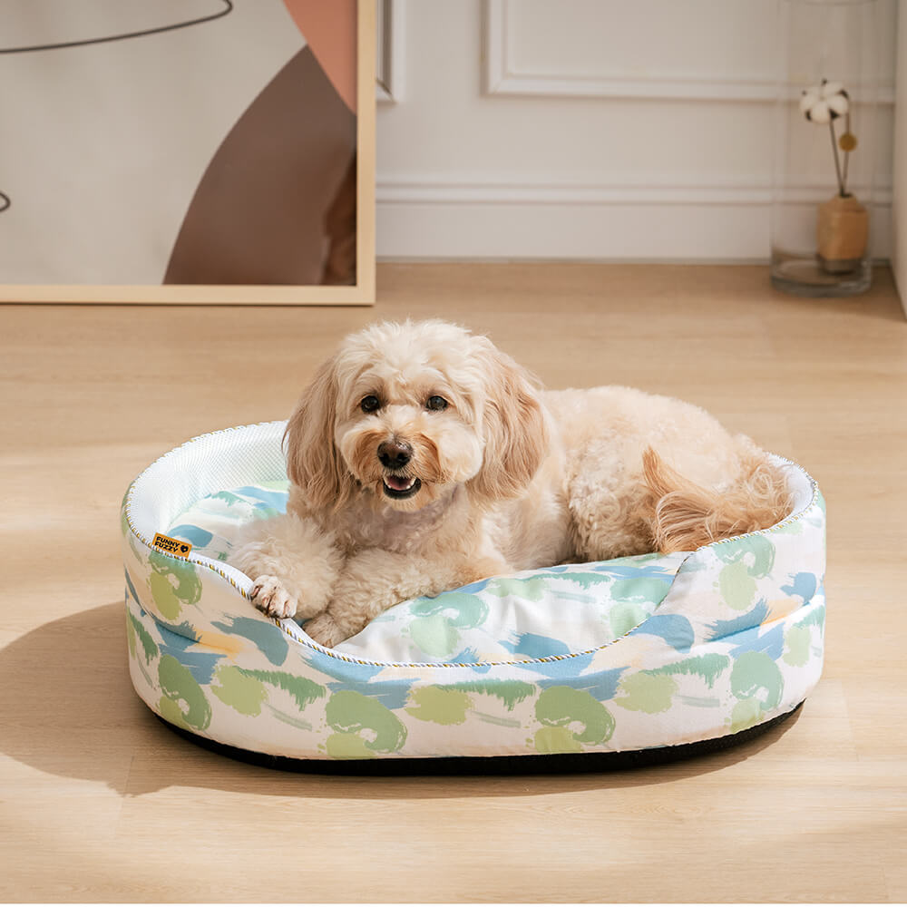 Summer Cool Bed Oval Breathable Dog Bed