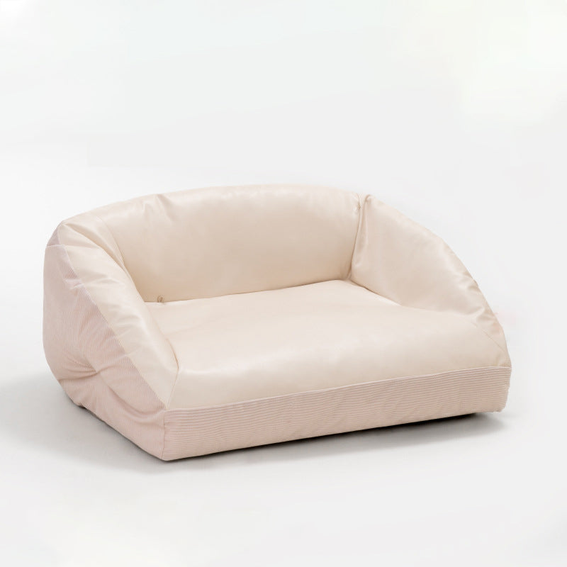 Summer Leather Cooling Dog & Cat Sofa Bed