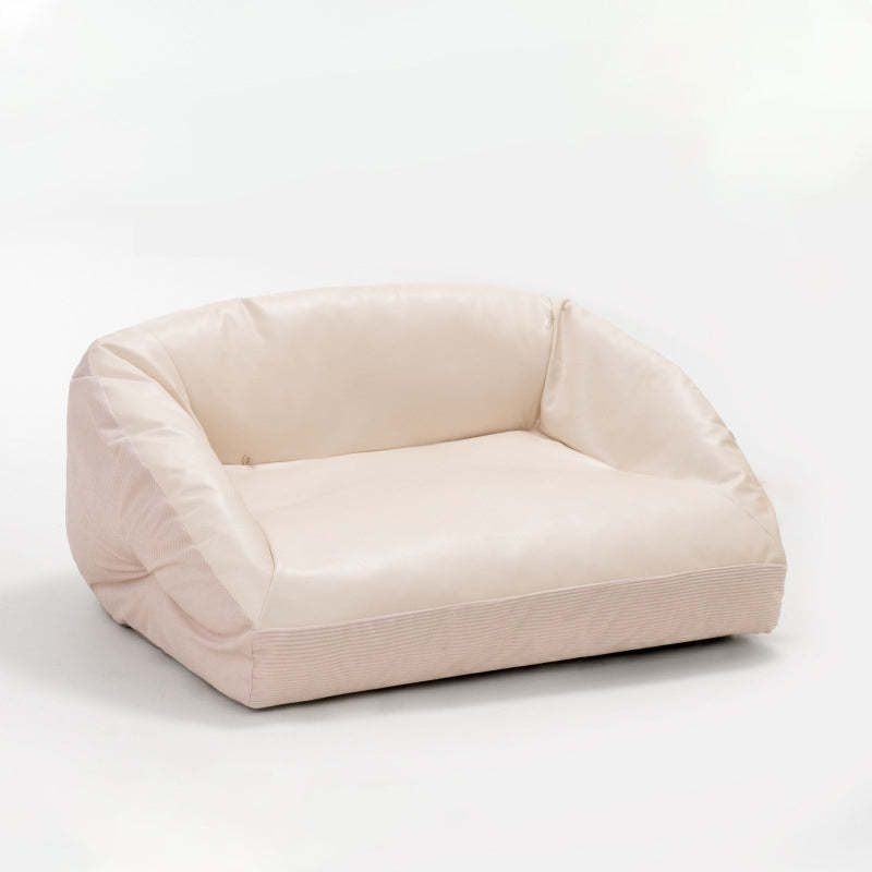 Summer Leather Cooling Dog & Cat Sofa Bed