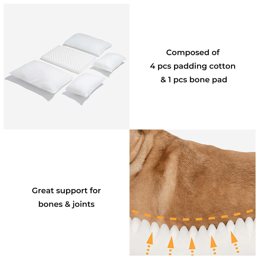 Trendy Striped Faux Lambswool Double Layer Dog & Cat Sofa Bed-FunnyFuzzy