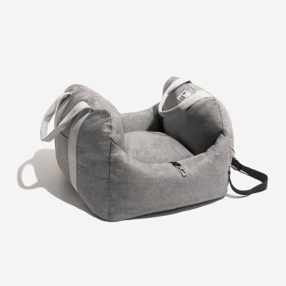 Herringbone Travel Dog Car Seat Bed - Gym Bag