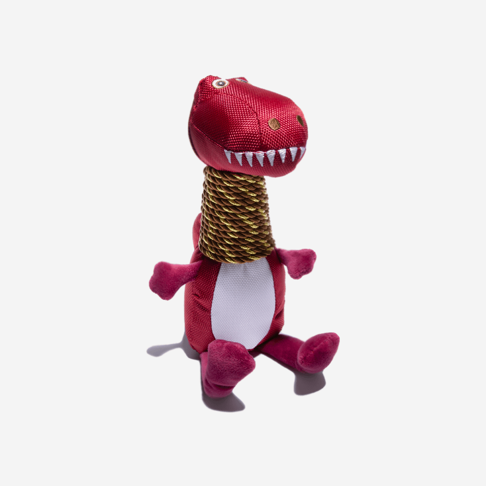 Dinosaur Squeaky Plush Dog Toy - Funnyfuzzy