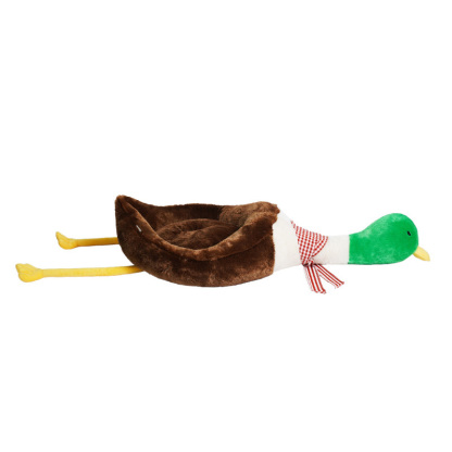 Funny Long Neck Green Duck Cat Bed