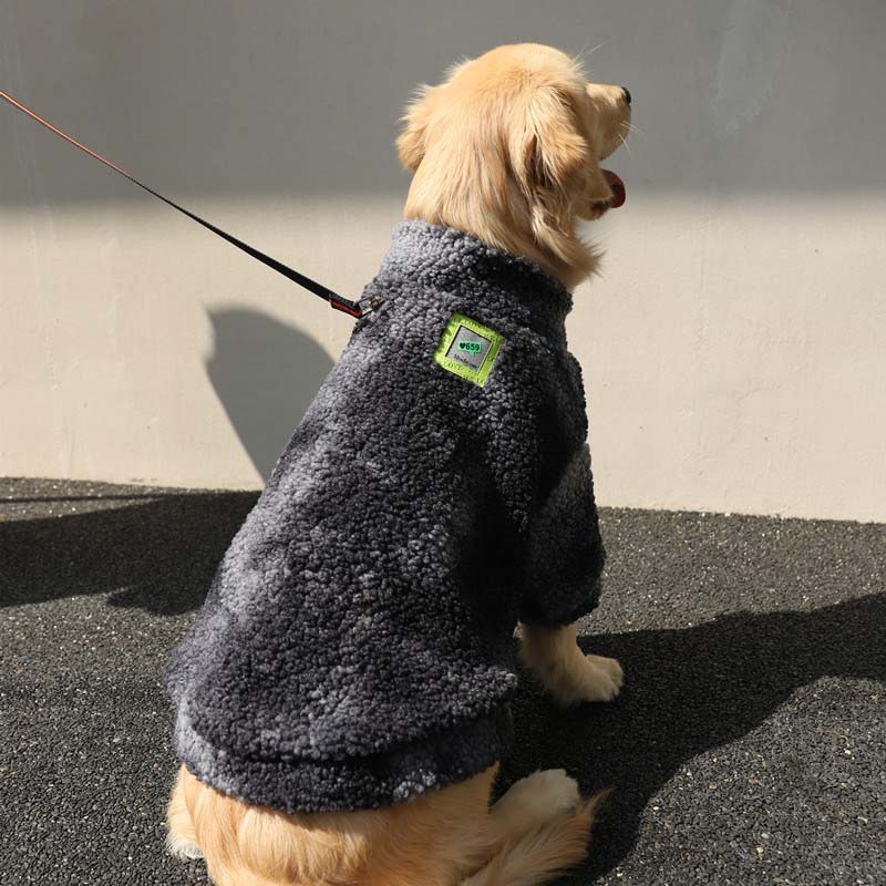 Furry Tie-dye Dog Jacket Coats