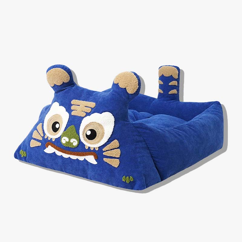 Delicate Embroidered Pet Bed - Tiger