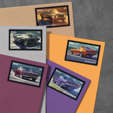 2022 Pony Cars Forever First Class Poatage Stamps