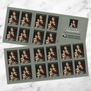 2022 Virgin and Child Forever First Class Poatage Stamps