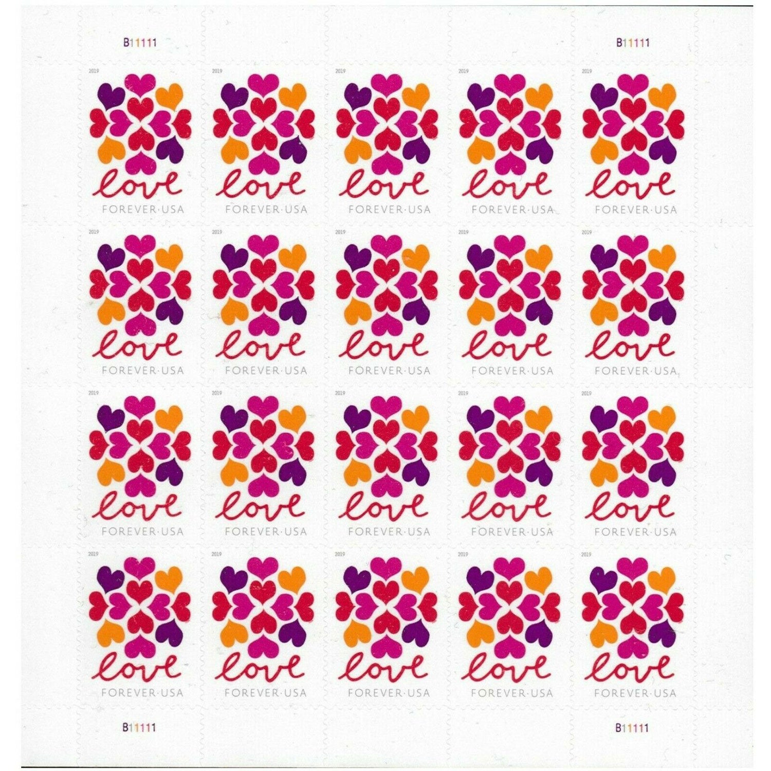 Love Heart Blossom Forever First Class Poatage Stamps｜us postage forever