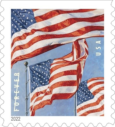 2022 U.S. Flag Forever First Class Postage Stamps