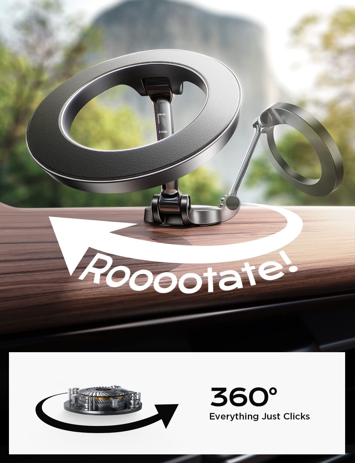 360 Degree Rotation Magnetic Phone Holder