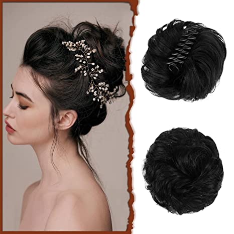 🔥Hot Sale - 70% OFF🔥Bun Clipping Flower Bud Wig