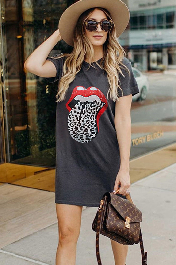 Big Lip Long T-Shirt