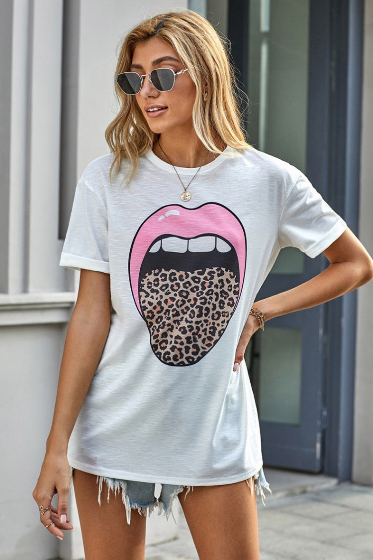 Leopard Tongue T-Shirt