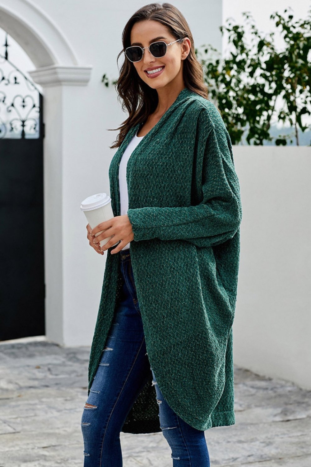 Bat Sleeve Loose Knit Cardigan - Pavacat