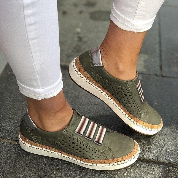 Casual Comfortable Flat Sneakers - Pavacat