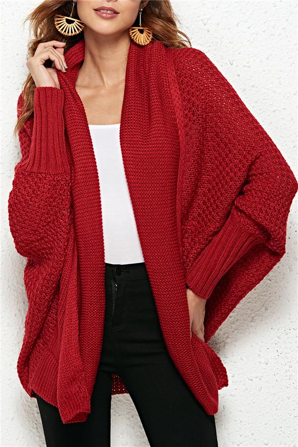 Colbie Dolman Cardigan - Red Cardigans VICI Red 