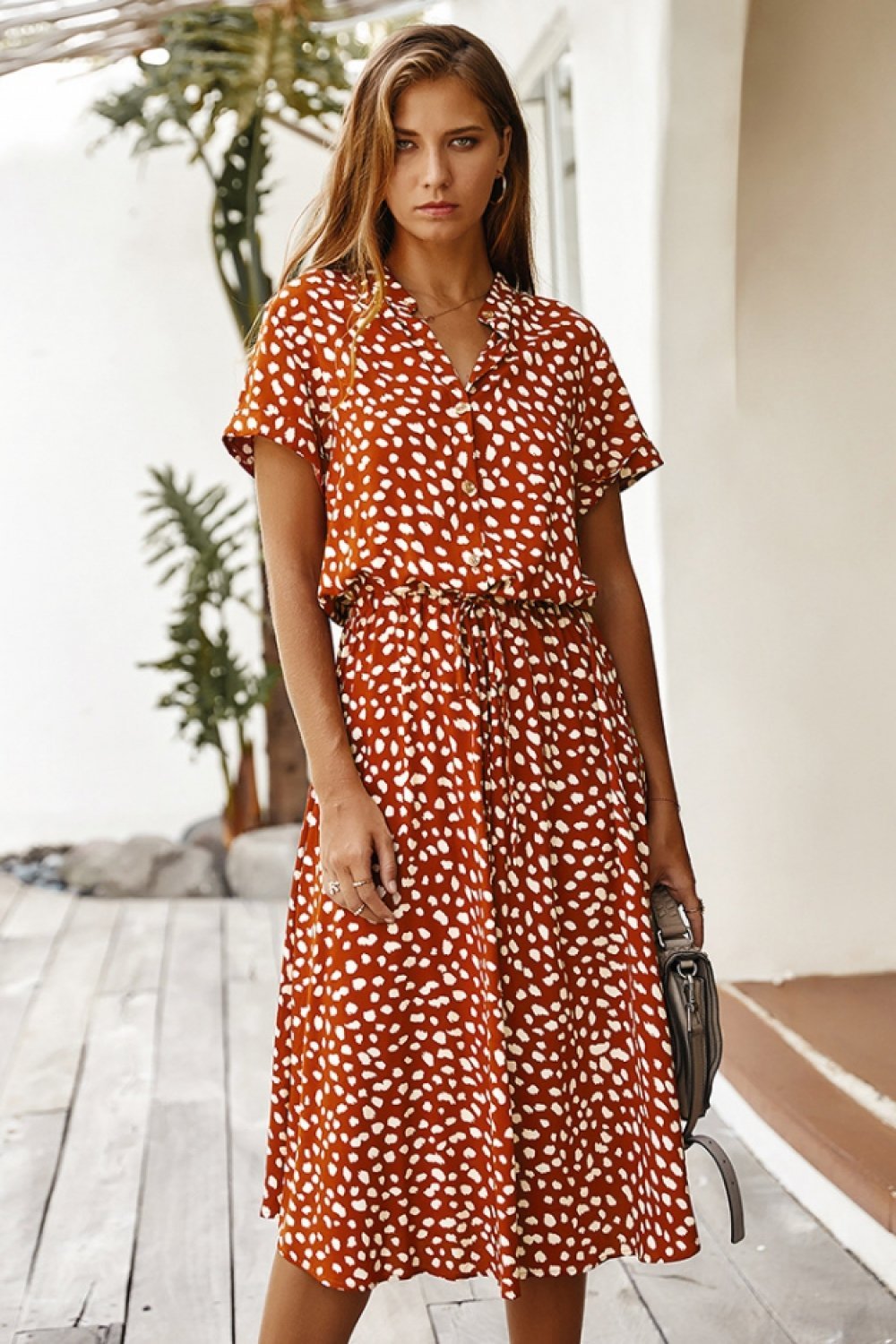 Country Girl Dots Retro Dress - Pavacat